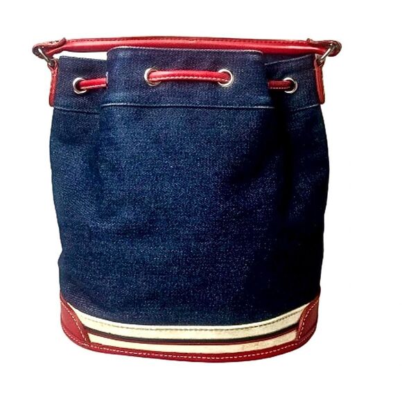 TOMMY HILFIGER Denim Handbag with Removable Crossbody Strap COMES WITH DUST BAG - Picture 16 of 17